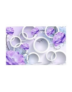 Фотообои листовые Citydecor Цветочная абстракция 6 3D