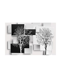 Фотообои листовые Citydecor Дерево 3D Инь-янь