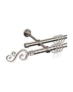 Карниз для штор АС ФОРОС Grace D16K/16Г составной + наконечники Лоза Ас форос