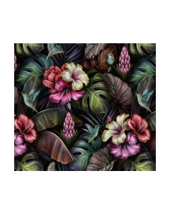 Фотообои листовые Vimala Тропические колибри