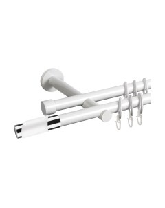 Карниз для штор АС ФОРОС Dance D19Г/19Г + наконечники Париж хром Ас форос