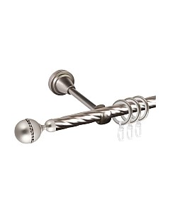 Карниз для штор АС ФОРОС Grace D25К + наконечники Кортеза Ас форос