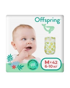 Подгузники детские Offspring M 6-10кг Авокадо / OF01M42AVO
