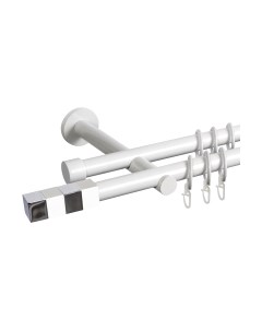 Карниз для штор АС ФОРОС Dance D19Г/19Г + наконечники Магнум хром Ас форос