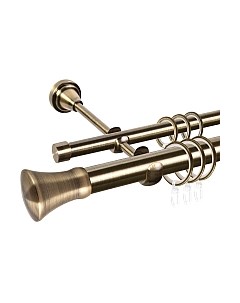 Карниз для штор АС ФОРОС Grace D25Г/16Г + наконечники Монако Ас форос