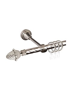 Карниз для штор АС ФОРОС Grace D16K составной + наконечники Магнолия Ас форос