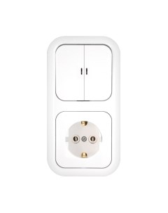 Блок выключатель+розетка Bylectrica Гармония 2В-РЦ-675