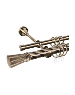 Карниз для штор АС ФОРОС Grace D25К/16Г + наконечники Буэнос Ас форос