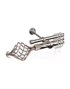 Карниз для штор АС ФОРОС Grace D25К/16Г + наконечники Ажур 245 Ас форос