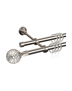 Карниз для штор АС ФОРОС Grace D16Г/16Г + наконечники Метеор Ас форос