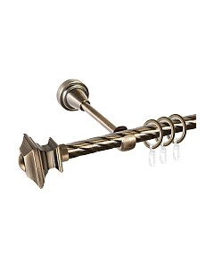 Карниз для штор АС ФОРОС Grace D16К + наконечники Верди Ас форос