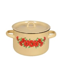 Кастрюля СтальЭмаль Восточный мак 1с16с/1 Стальэмаль