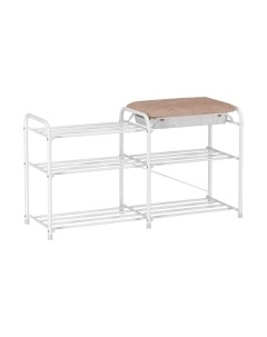 Полка для обуви ЗМИ Альфа 33 с сиденьем и ящиком / ПДО А33СЯ Zmi