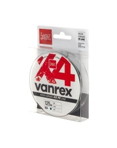 Леска плетеная Lucky John Vanrex x4 Braid Moss Green 125/020 / LJ4114-020 Lucky john