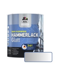 Эмаль Dufa Hammerlack на ржавчину гладкая RAL9006 Düfa