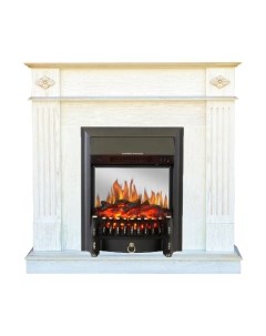 Каминокомплект Brighton + Fobos-s Lux BL LT Смолком