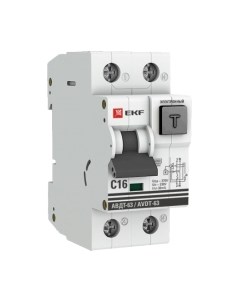 Дифференциальный автомат EKF PROxima АВДТ-63 16А/30мА 6кА / DA63-16-30e Ekf