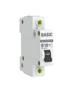 Выключатель автоматический EKF ВА 47-29 1P 10А (B) 4.5кА / mcb4729-1-10-B Ekf