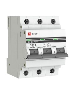 Выключатель нагрузки PROxima ВН-125 3P 100А / SL125-3-100-Pro Ekf