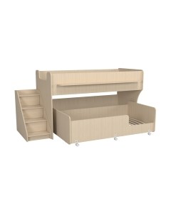 Двухъярусная кровать детская Капризун 12 Р444-2 с лестницей и ящиками