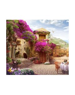 Фотообои листовые ФабрикаФресок Фреска Античная улочка с сиренью / 113265 Фабрикафресок