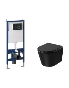 Унитаз подвесной с инсталляцией Grossman GR-4477BMSQ+900.K31.01.000+700.K31.01.210.210