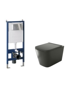 Унитаз подвесной с инсталляцией GR-4441BMS+900.K31.01.000+700.K31.05.10M.10M Grossman