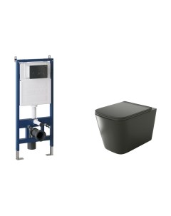 Унитаз подвесной с инсталляцией GR-4441BMS+900.K31.01.000+700.K31.05.21M.21M Grossman