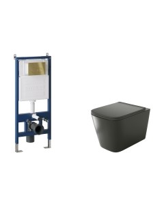 Унитаз подвесной с инсталляцией GR-4441BMS+900.K31.01.000+700.K31.01.300.300 Grossman