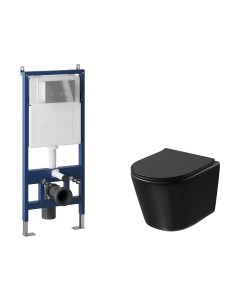 Унитаз подвесной с инсталляцией Grossman GR-4477BMSQ+900.K31.01.000+700.K31.01.110.110