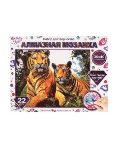 Набор алмазной вышивки Тигры / AM30X40-MULTI40 Multiart