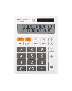 Калькулятор Brauberg Ultra-12-WT / 250496