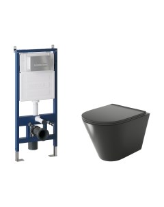 Унитаз подвесной с инсталляцией Grossman GR-4477BMS+900.K31.01.000+700.K31.03.110.110