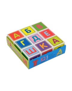 Развивающий игровой набор Айрис-пресс Умные кубики в поддончике. Абвгдешка (new) / 9785811280599