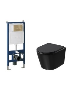 Унитаз подвесной с инсталляцией Grossman GR-4477BMSQ+900.K31.01.000+700.K31.03.310.310