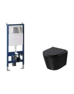 Унитаз подвесной с инсталляцией Grossman GR-4477BMSQ+900.K31.01.000+700.K31.02.100.100