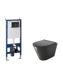 Унитаз подвесной с инсталляцией GR-4477BMS+900.K31.01.000+700.K31.02.210.210 Grossman