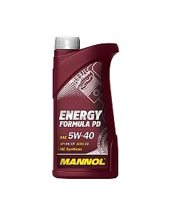 Моторное масло Mannol Energy Formula PD 5W40 SN/CH-4 / MN7913-1