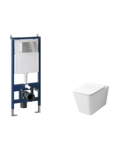 Унитаз подвесной с инсталляцией Grossman GR-4414S+900.K31.01.000+700.K31.05.12M.12M