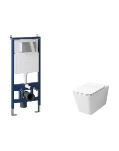 Унитаз подвесной с инсталляцией GR-4414S+900.K31.01.000+700.K31.05.10M.10M Grossman