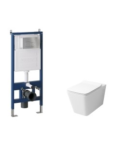 Унитаз подвесной с инсталляцией Grossman GR-4414S+900.K31.01.000+700.K31.02.110.110