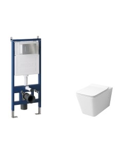 Унитаз подвесной с инсталляцией GR-4414S+900.K31.01.000+700.K31.04.12M.12M Grossman