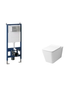 Унитаз подвесной с инсталляцией Grossman GR-4414S+900.K31.01.000+700.K31.03.110.110