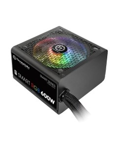 Блок питания для компьютера Thermaltake ATX 600W Smart RGB 600 80+ / PS-SPR-0600NHSAWE-1