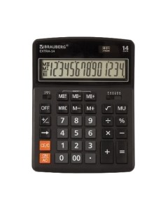 Калькулятор Brauberg Extra-14-BK / 250474
