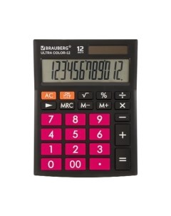 Калькулятор Brauberg Ultra Color-12-BKWR / 250500