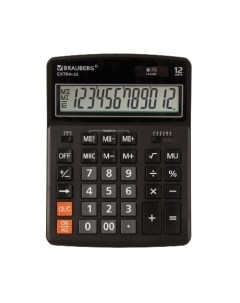 Калькулятор Extra-12-BK / 250481 Brauberg