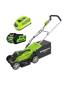 Газонокосилка аккумуляторная Greenworks G40LM35K2 40V 35см / 2501907UA