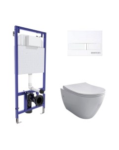 Унитаз подвесной с инсталляцией Berges Novum / 043266