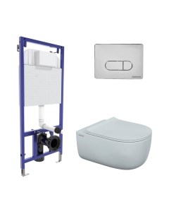 Унитаз подвесной с инсталляцией Berges Ego XL Rimless / 043201